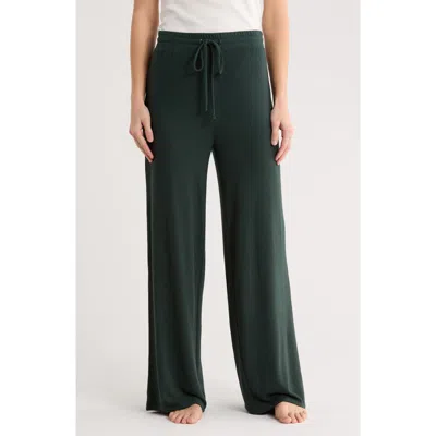 Abound Easy Cozy Wide Leg Pajama Pants In Green