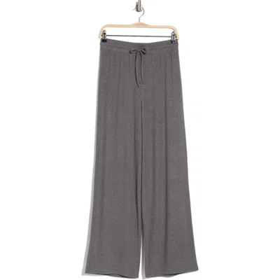 Abound Easy Cozy Wide Leg Pajama Pants In Grey Charcoal Marl
