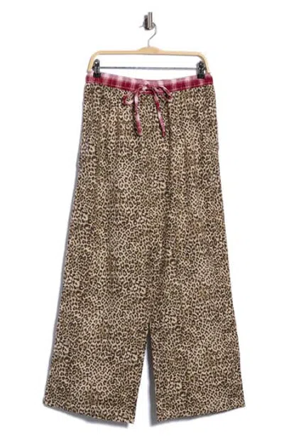 Abound Flannel Pajama Pants In Brown