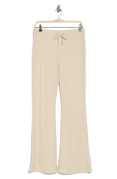 Abound Flare Leg Thermal Pants In Beige Oatmeal Light Heather