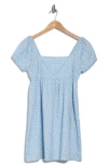 Abound Floral Babydoll Dress In Blue- White Harper Ditsy
