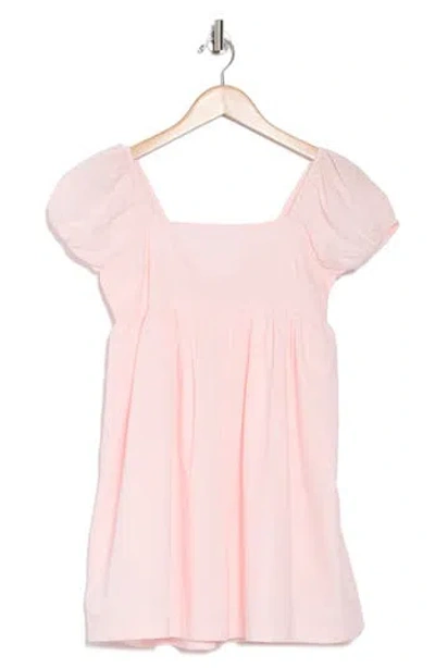 Abound Floral Babydoll Dress In Pink Balm