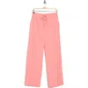 Abound Flowy Tie Waist Cotton & Linen Pants In Coral Shell