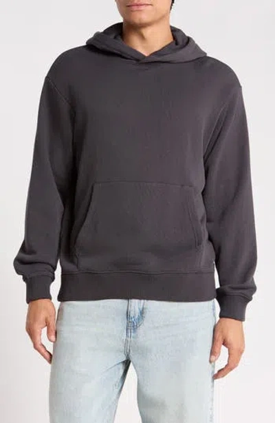 Abound French Terry Pullover Hoodie In Black Faded