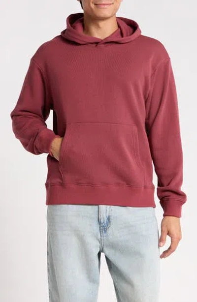 Abound French Terry Pullover Hoodie In Red Oxblood
