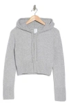 Abound Front Zip Hooded Sweater In Grey Heather