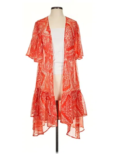 Pre-owned Abound Kimono In Red