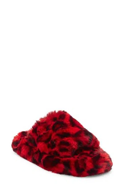 Abound Kingsley Faux Fur Slipper In Red