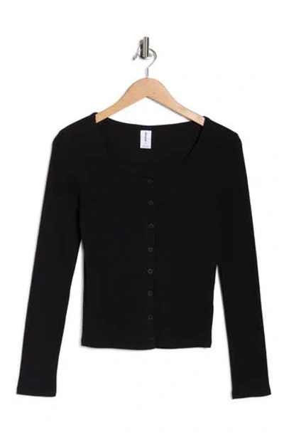 Abound Knit Cardigan In Black