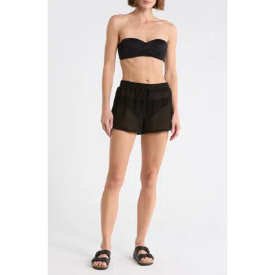 Abound Knit Dolphin Hem Shorts In Black