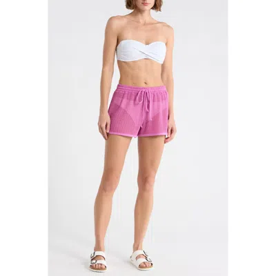 Abound Knit Dolphin Hem Shorts In Gold