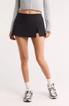 Abound Knit Miniskort In Black