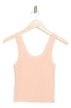Abound Lace Trim Cotton Tank In Pink Rosecloud