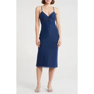 Abound Lace Trim Mesh Dress