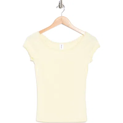 Abound Lace Trim T-shirt In Yellow