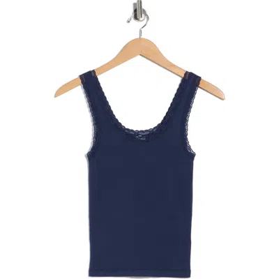 Abound Lace Trim Tank Top In Purple