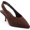 Abound Lainey Slingback Pump In Brown Chocolate