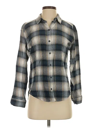 Pre-owned Abound Long Sleeve Button Down Shirt In Gray