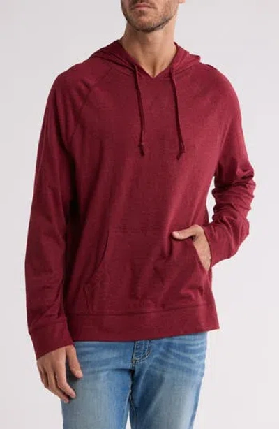 Abound Long Sleeve Hoodie In Burgundy Heather