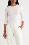 Abound Long Sleeve Rib Knit T-shirt In Pink