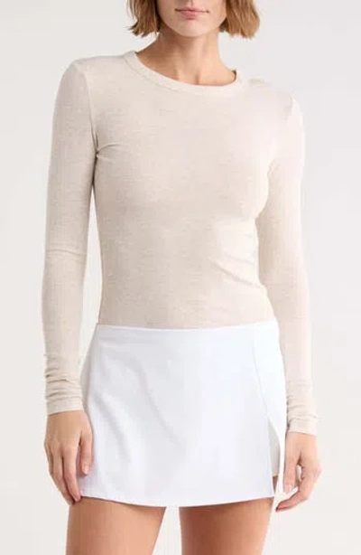 Abound Long Sleeve Rib Knit T-shirt In Brown