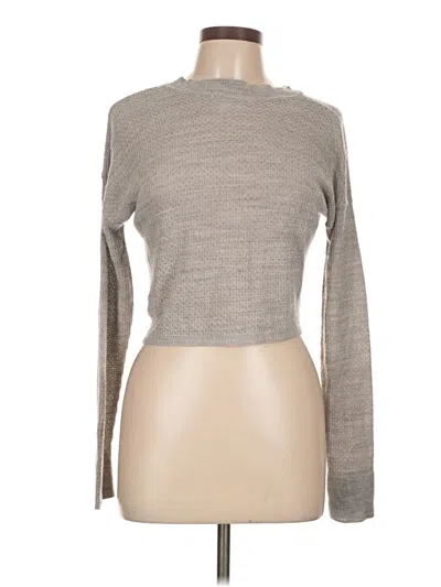 Pre-owned Abound Long Sleeve Top Gray Turtleneck Tops