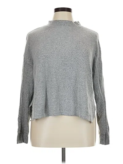 Pre-owned Abound Long Sleeve Top Gray Turtleneck Tops