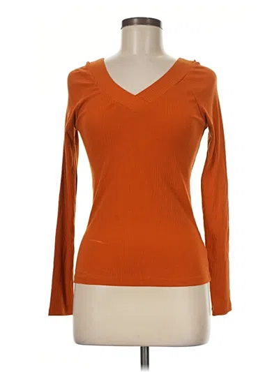 Pre-owned Abound Long Sleeve T-shirt In Orange