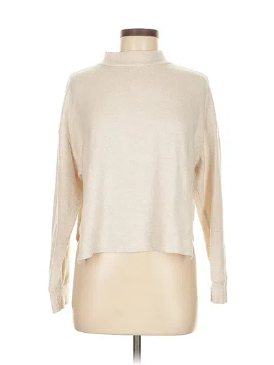 Pre-owned Abound Long Sleeve Turtleneck In White