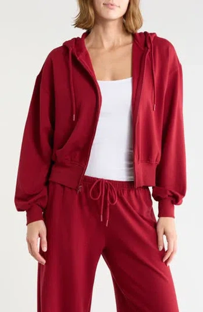 Abound Loved Fleece Full Zip Hoodie In Red