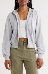 Abound Loved Fleece Zip Hoodie In Gray