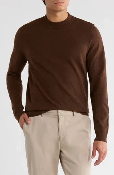 Abound Mock Neck Sweater In Brown