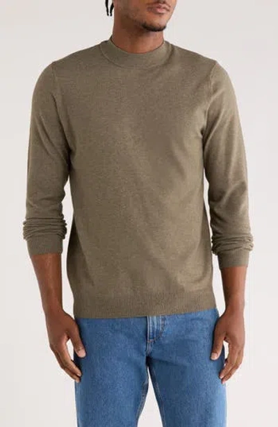 Abound Mock Neck Sweater In Brown