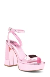 Abound Monica Block Heel Platform Sandal In Pink Metallic