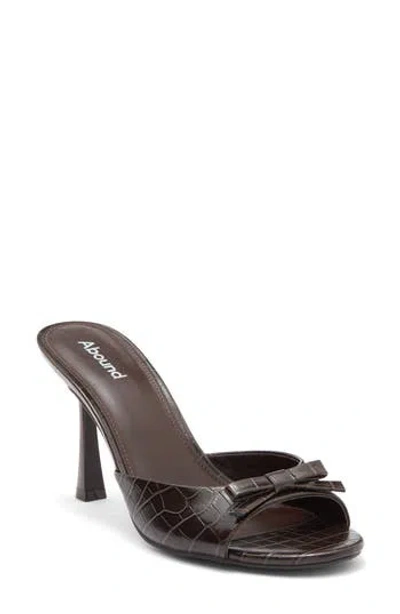 Abound Oakley Mule Sandal In Brown Espresso Croco