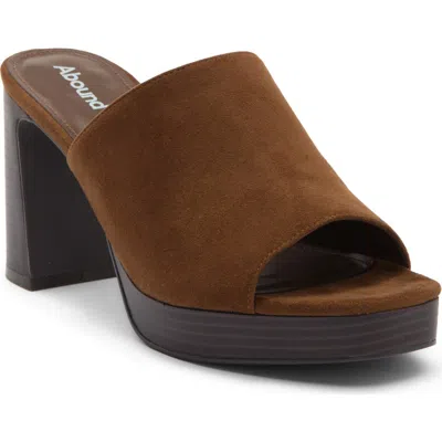 Abound Ohanna Platform Sandal In Brown Chestnut