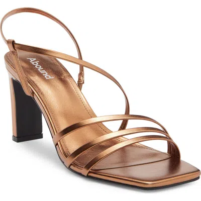 Abound Olanna Square Strappy Sandal In Bronze Metallic