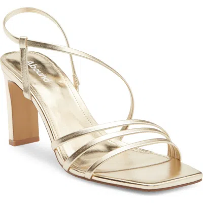 Abound Olanna Square Strappy Sandal In Gold Light Metallic