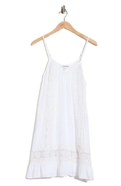 Abound Open Knit Inset Minidress In White