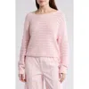 Abound Open Stitch Cotton Sweater In Pink Balm