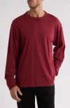 Abound Oversize Crewneck T-shirt In Burgundy Heather
