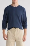 Abound Oversize Crewneck Thermal Top In Blue