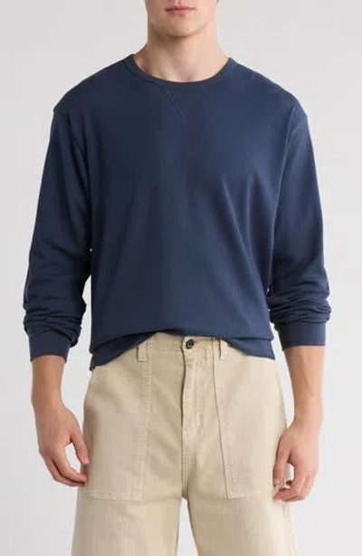 Abound Oversize Crewneck Thermal Top In Blue