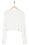 Abound Oversized Crop Pullover In White