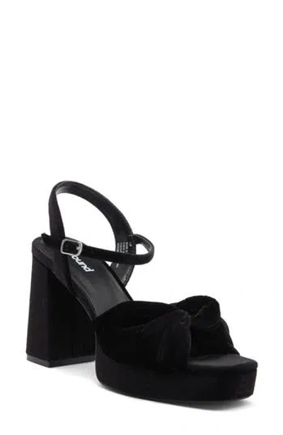 Abound Pamela Velvet Platform Sandal In Black