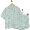 Abound Patterned Shortie Pajamas In Green