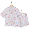 Abound Patterned Shortie Pajamas In Multi