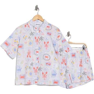 Abound Patterned Shortie Pajamas In Multi