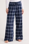 Abound Plaid Flannel Pajama Pants In Blue