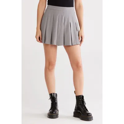 Abound Pleated Miniskirt In Gray